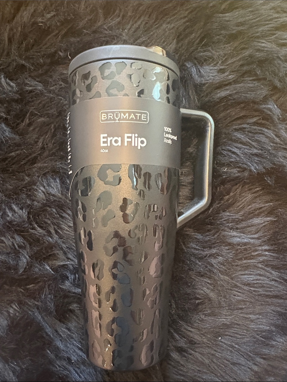 BRUMATE Era Flip 40oz Travel Mug - Onyx Leopard